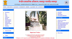 Desktop Screenshot of catjabalpur.nic.in